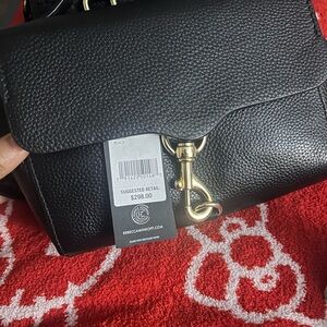 Rebecca Minkoff Black Pebbled Leather Crossbody